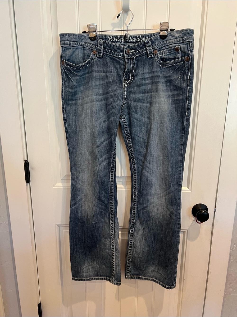 Harley-Davidson Bootcut Jeans 16 Y2K Moto Biker Denim